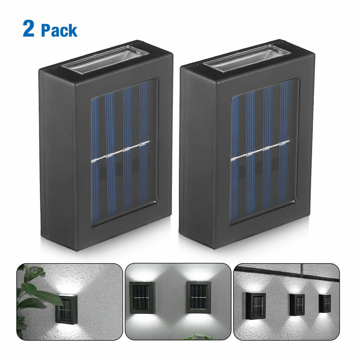 Two-pack solar deck lights - image 10