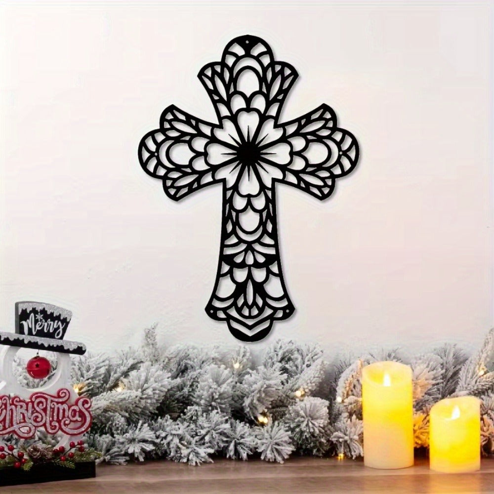 Vintage iron cross wall art - image 7