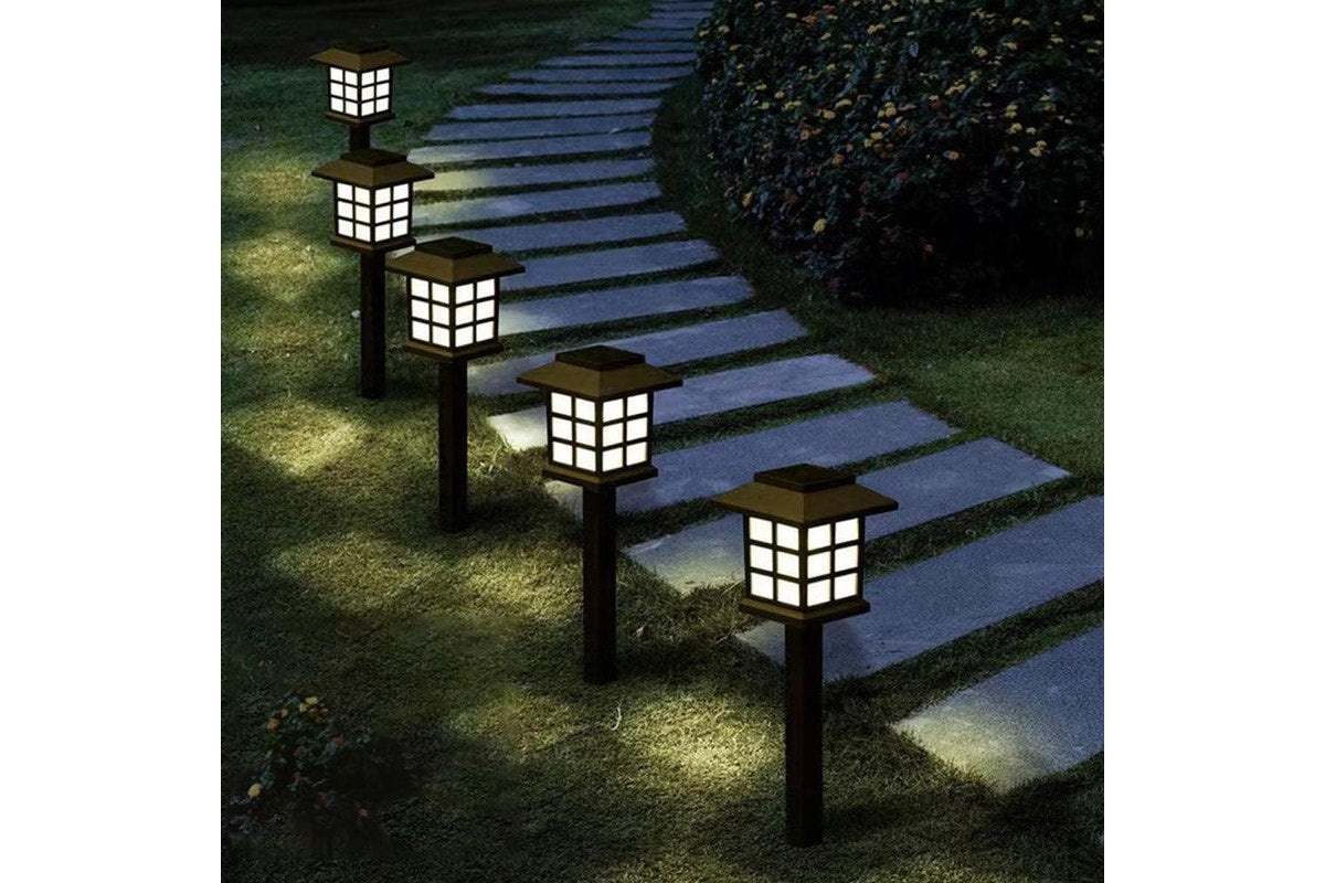50% OFF NOW — 8-Pack Solar Pathway Lanterns – Auto-On at Dusk