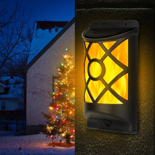 96-LED solar flame stake lights - image 1