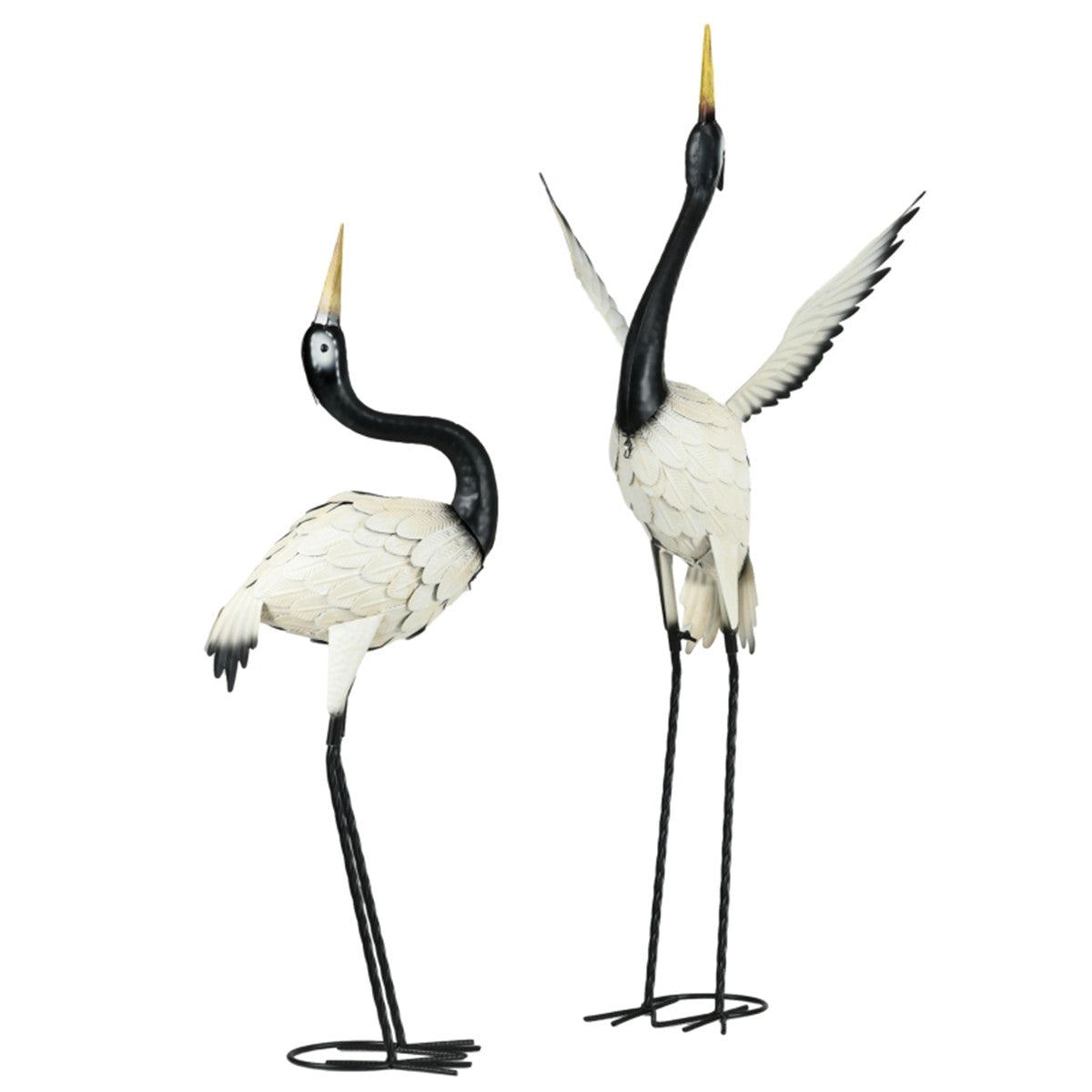 Last Day 50% OFF — 2 Lifelike Heron Garden Statues – Powder-Coated Steel