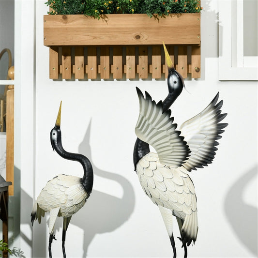 Two lifelike heron garden statues - image 1