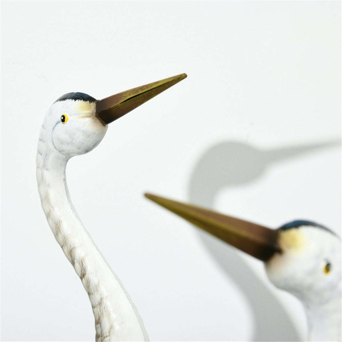 Last Day 50% OFF — 2 Crane Garden Statues – Powder-Coated Steel with Ground Stakes