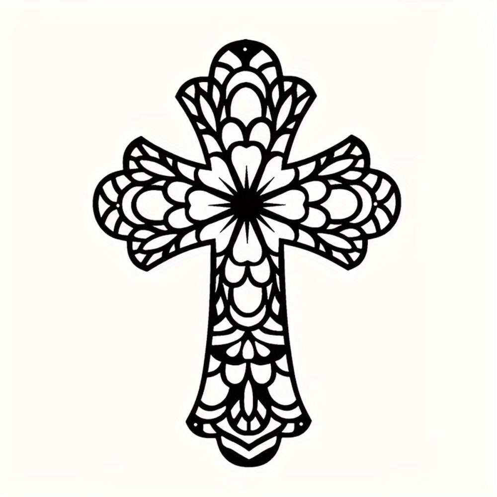 Vintage iron cross wall art - image 8