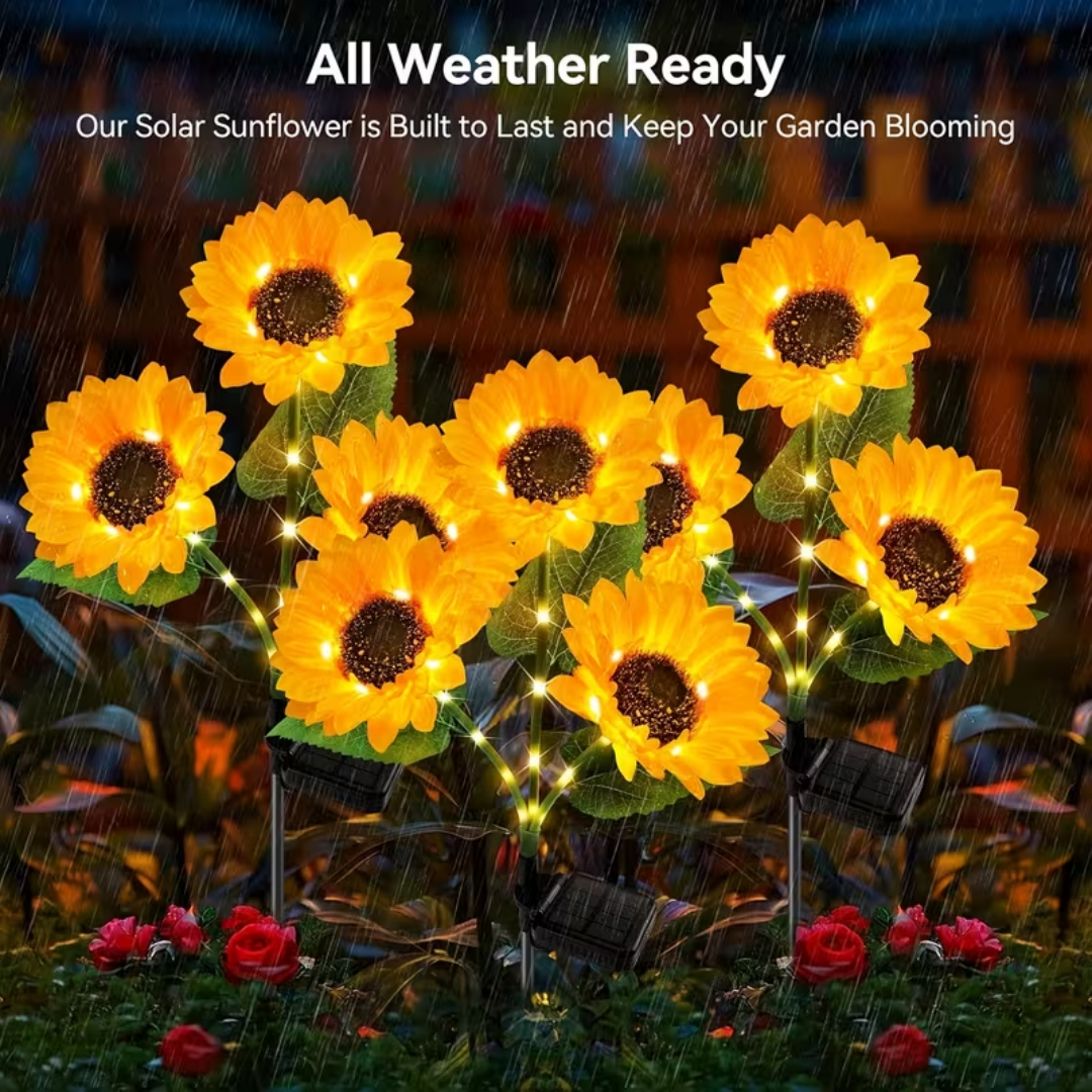 Solar sunflower lights, two sets - image 9