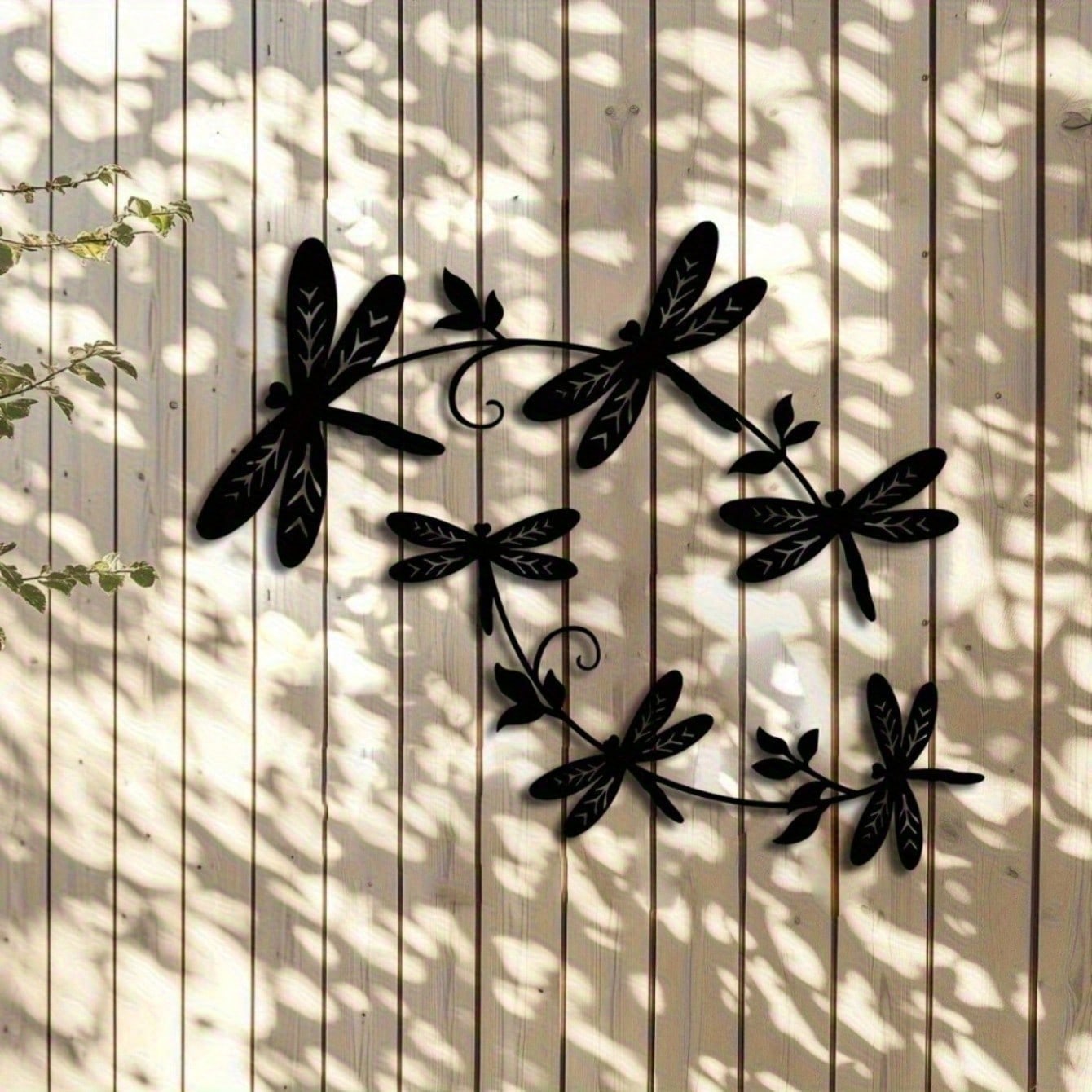 50% OFF Today — CIFbuy Iron Dragonfly & Vine Wall Art – Farmhouse Style
