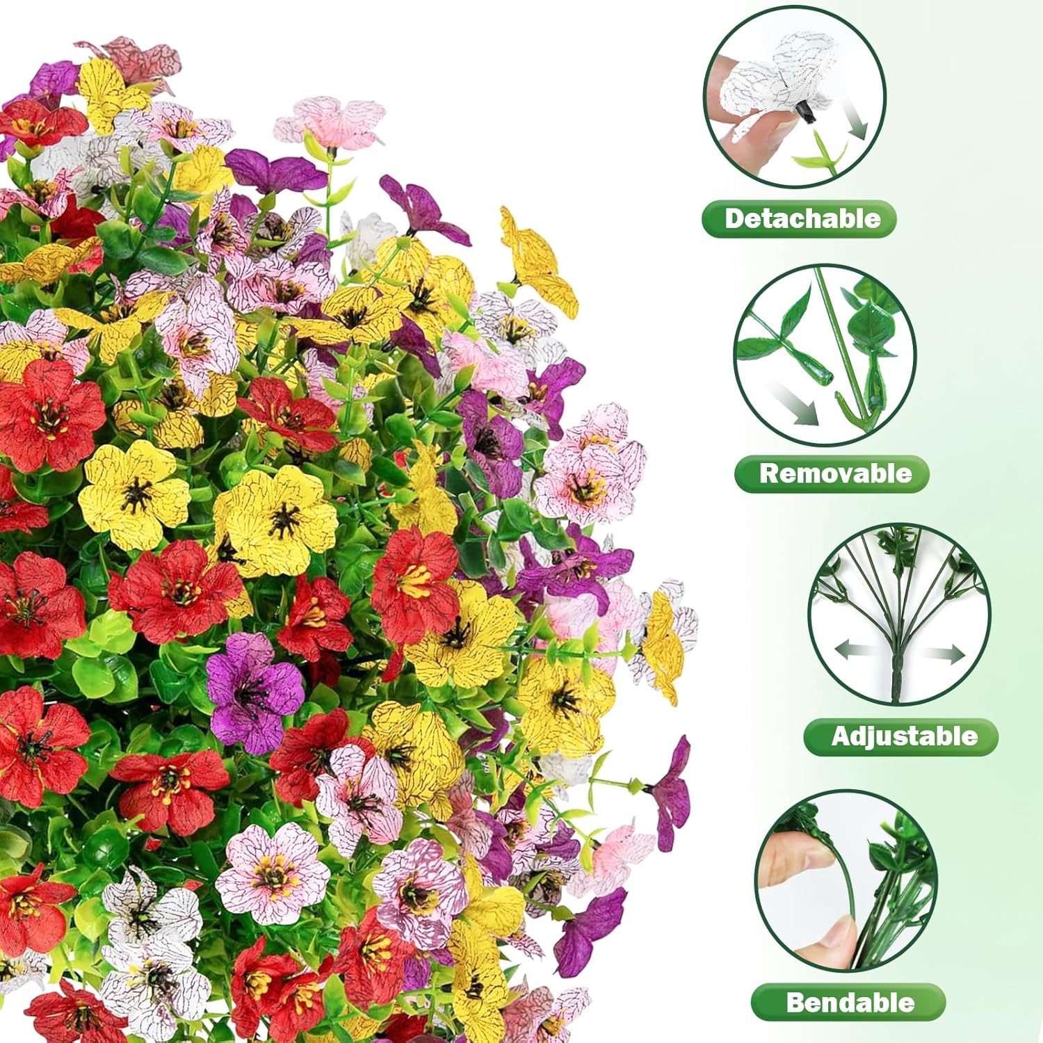 UV-resistant artificial outdoor flowers - image 2