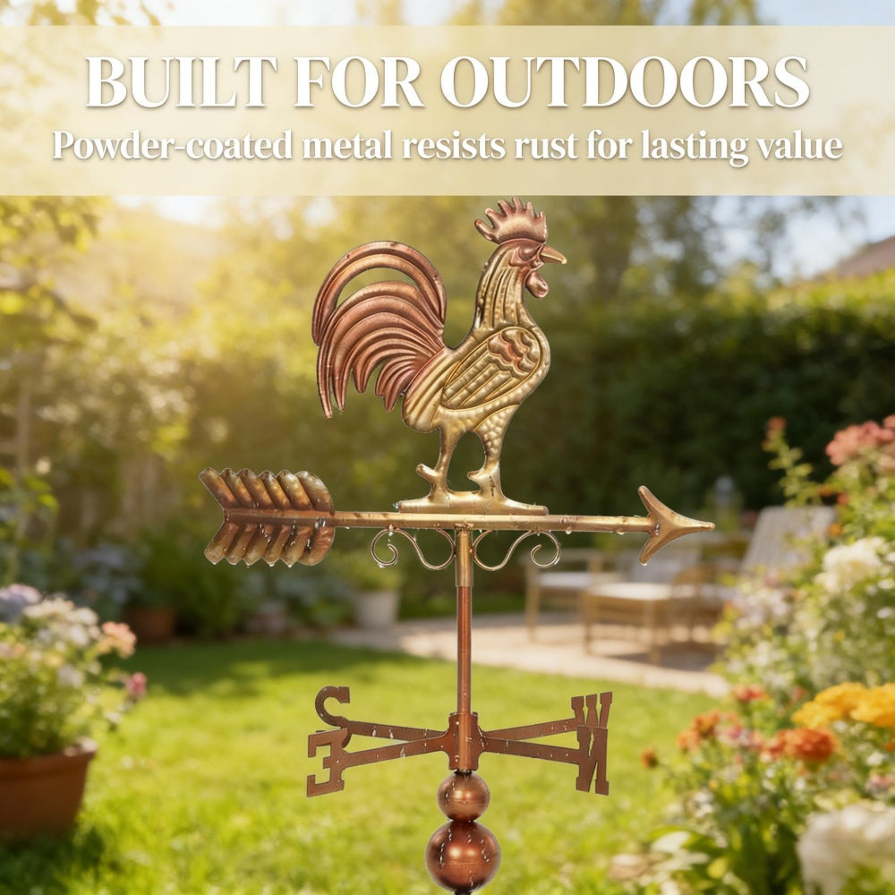 Last Day 50% OFF — Rust-Resistant Metal Rooster Weather Vane