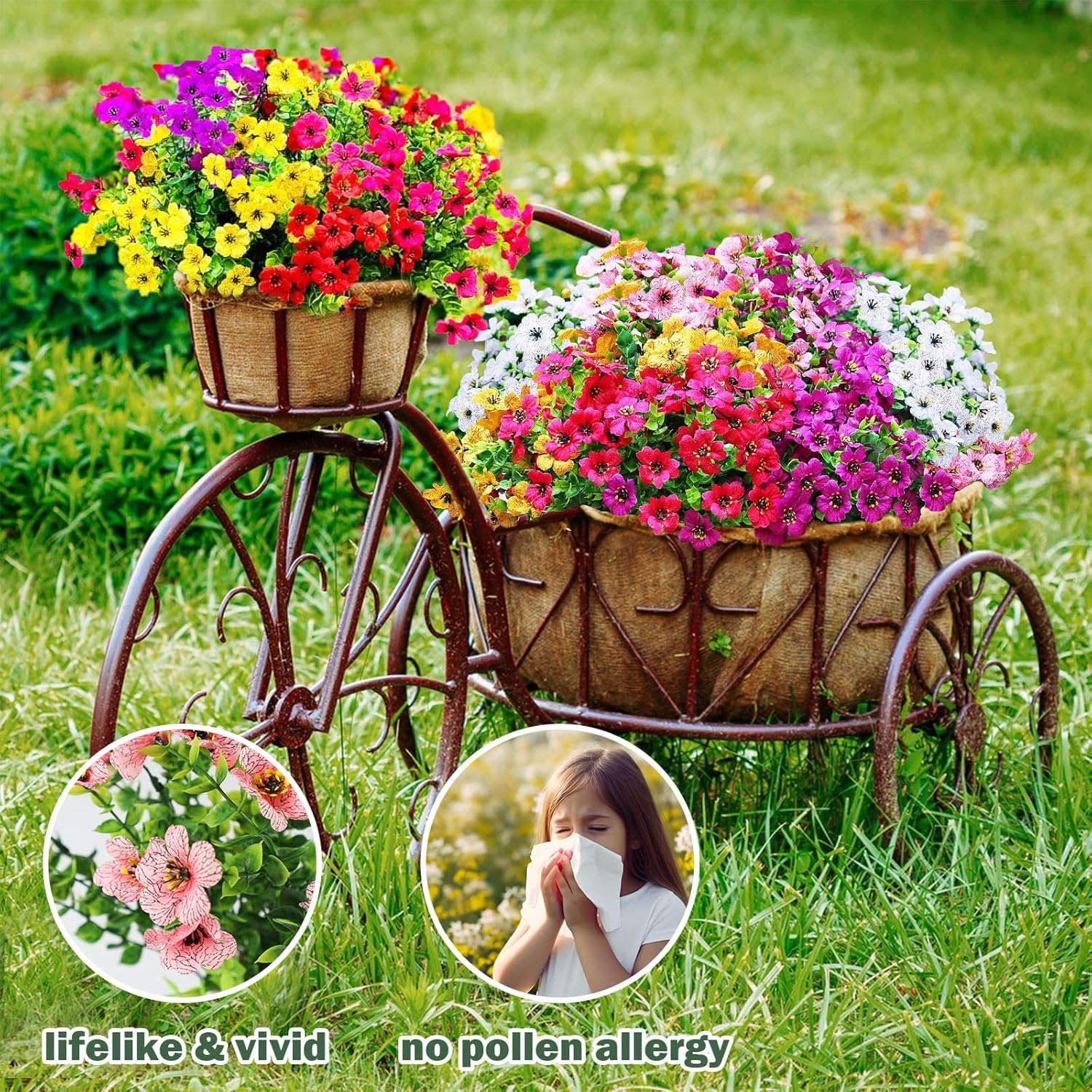 🔥Last Day 50% OFF🔥 Nepfaivy UV-Resistant Artificial Outdoor Flowers
